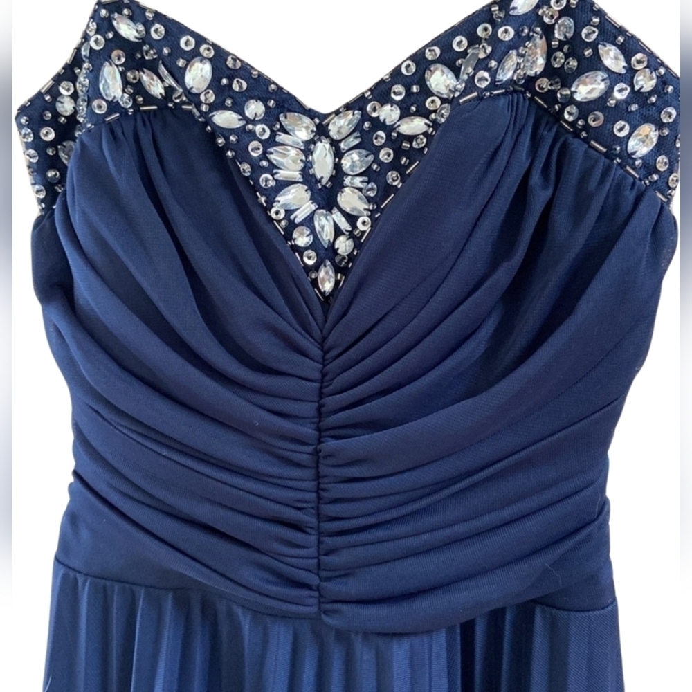 B. Darlin Strapless Navy Dress - Picture 10 of 13
